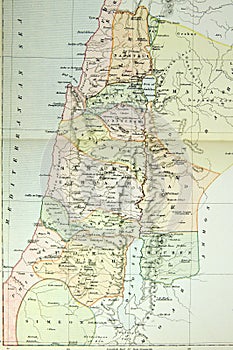 Historical map of Palestine (Ansient Israel)