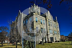 Historical marker Grundy county historic Courthouse building Trenton Missouri