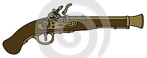 Historical matchlock pistol
