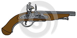 Historical matchlock pistol