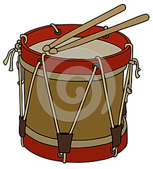 Historical military drum