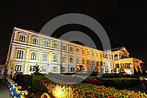 Historical military government building in Bangkok, Thailand.