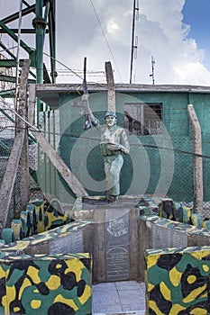 Historical monument at the military base