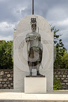 Monument to Constantine XI XII Paleologue Greece, Peloponnesus, Laconia