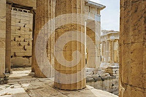 Historical monuments and temples in European capitals. Details of ancient buildings close-up.