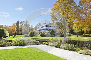 Historical museum mansion in Lenox, MA. The Mount.