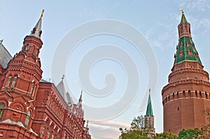 Historical Museum on Red Square. Moscow, Russia