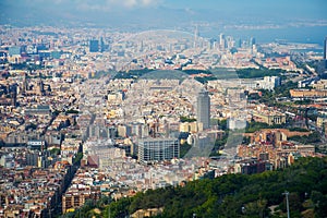 Historical neighbourhoods of Barcelona, view above