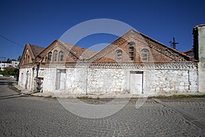 An historical olive oil factory in Edremit, Balikesir, Turkey.