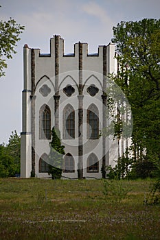 Historical Palace on Peacock Island in Spring, Wannsee, Zehlendorf, Berlin