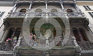 Historical palace. Piacenza. Emilia-Romagna. Italy.