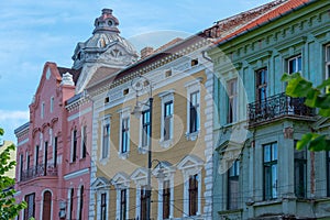 Historical palace at the Revolution Boulevard in Arad, Romania