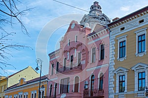 Historical palace at the Revolution Boulevard in Arad, Romania