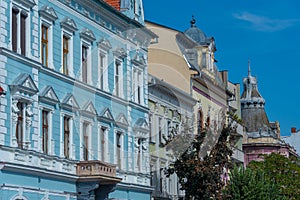 Historical palace at the Revolution Boulevard in Arad, Romania