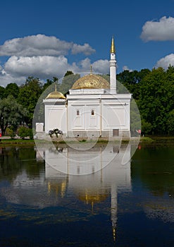 The historical pavilion of the Turkish bath in Tsarskoye Selo