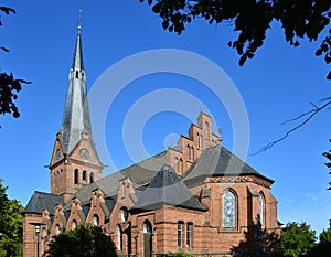 Historical Peace Church in the Town Loga, Leer, East Frisia, Lower Saxony photo