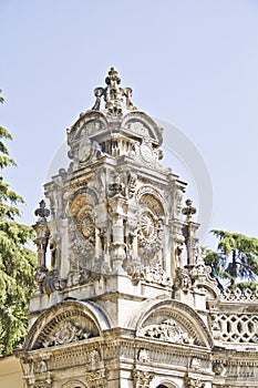 Historical place of dolmabahce palace entrance