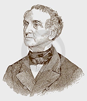 Historical portrait of professor Justus von Liebig photo