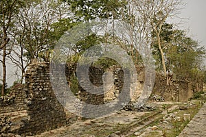 historical prison ruins at buxa fort