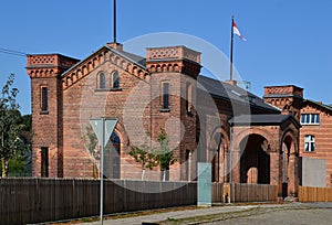 Historical Rail Way Station in the Old Village Halbe in the Mark Brandenburg