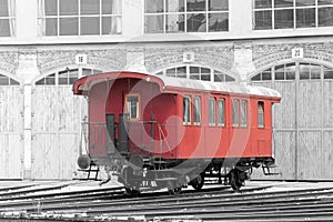 Historical railway passanger car