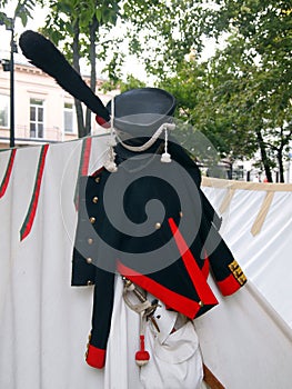 Historical reconstruction of the military camp of the hussars.