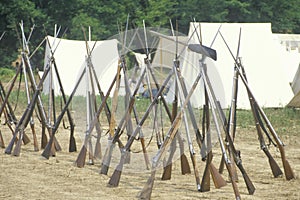 Historical reenactment of the Battle of Manassas