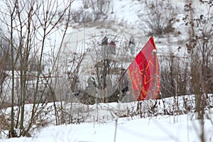 Historical reenactment in Porozhki, Leningrad