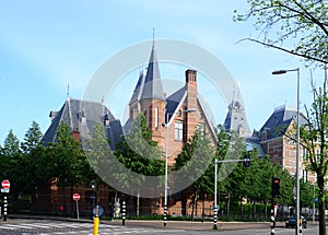Historical Rijks Museum in Downtown Amsterdam