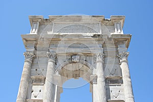 Historical Roman arch in Ancona