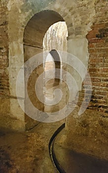 Historical Roman Cisterns in Fermo town, Marche region, Italy