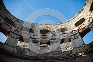 Historical ruins of castle Krzyztopor in Swietokrzyskie, Poland