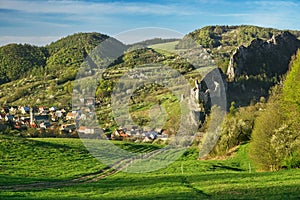 Historical ruins of castle Lednica in Slovakia