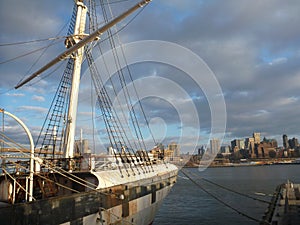 Historical sailing boat in New York