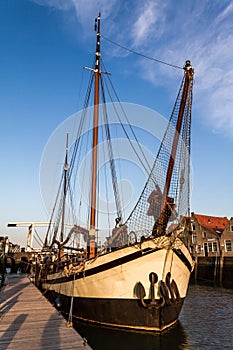 Historical sailing ship