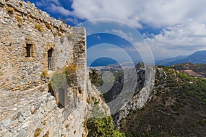 Historical Saint Hilarion Castle in Kyrenia region - Northern Cyprus