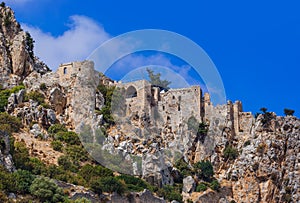 Historical Saint Hilarion Castle in Kyrenia region - Northern Cyprus