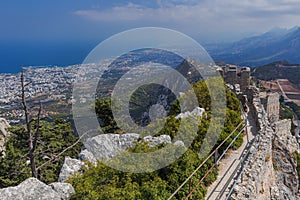 Historical Saint Hilarion Castle in Kyrenia region - Northern Cyprus