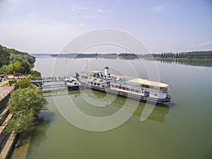 Historical Ship Radetsky in Danube river