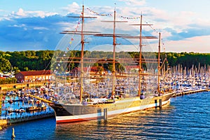 Historical ship in Travemunde, Germany