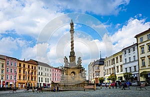 Historical sights of Olomouc in the Czech Republic