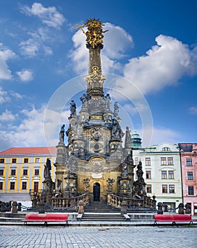 Historical sights of Olomouc in the Czech Republic.