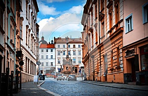 Historical sights of Olomouc in the Czech Republic.