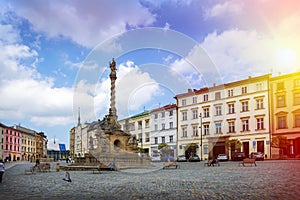 Historical sights of Olomouc in the Czech Republic.