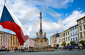 Historical sights of Olomouc in the Czech Republic.