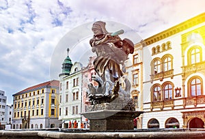 Historical sights of Olomouc in the Czech Republic.