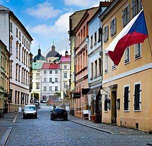 Historical sights of Olomouc in the Czech Republic