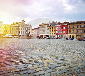 Historical sights of Olomouc in the Czech Republic