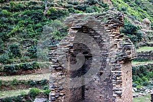 The historical site of the Tokar Dara stupa and monastery