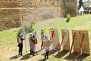 Medieval soldiers on The Battle of Budyne